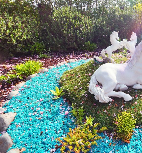 Britanka Amy Griffith u kući koju iznajmljuje uredila je 'jednorog' vrt