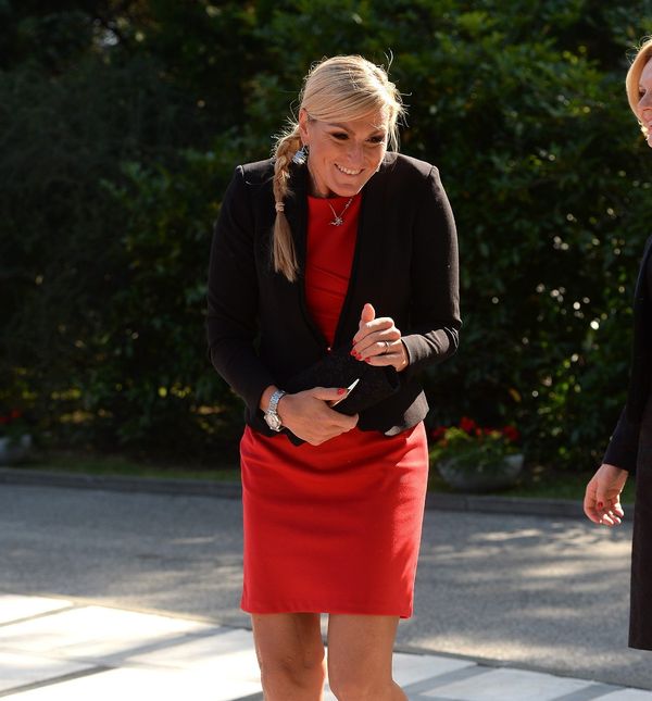 Janica Kostelić na svečanom prijemu povodom Dana državnosti 2015.