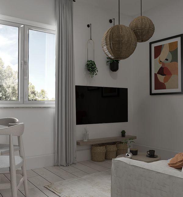 Dnevni boravak je morao biti malo osvježen bojom, pa su plakati u intenzivnim bojama