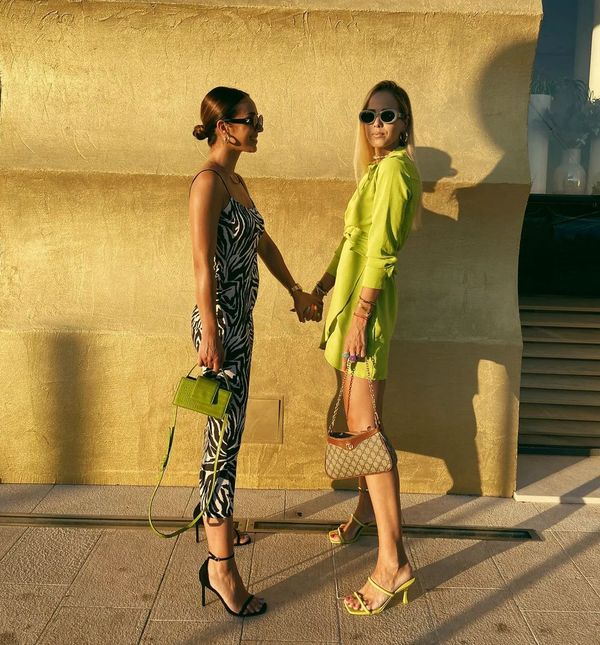 Antonija Mišura Sandrić u limeta-zelenoj mini haljin