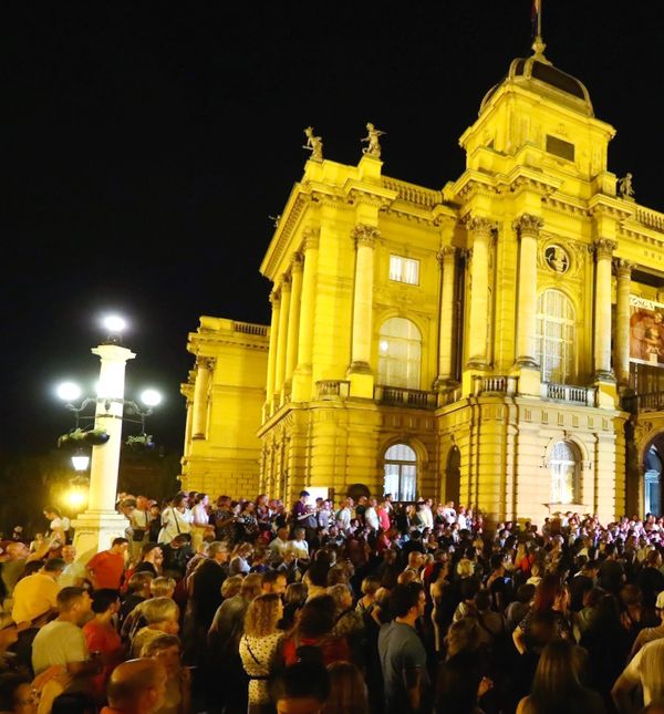 Prošlogodišnji koncert ispred HNK u Zgrebu
