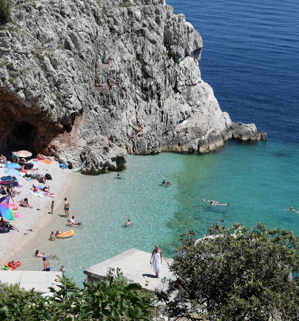 Plaža Klančac nedaleko Brseča prava je oaza