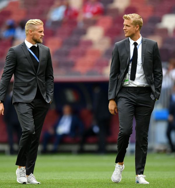 Kasper Schmeichel i Jonas Lossl, vratari danske nogometne reprezentacije