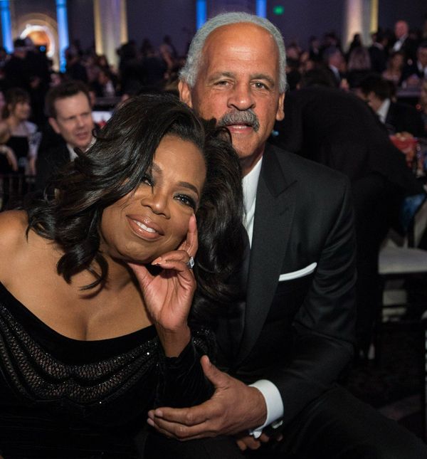 Oprah i Stedman na dodjeli Zlatnih globusa