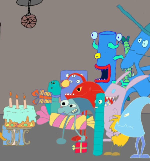 Prizor iz animiranog filma Rođendan čudovišta nastao na jednoj radionici