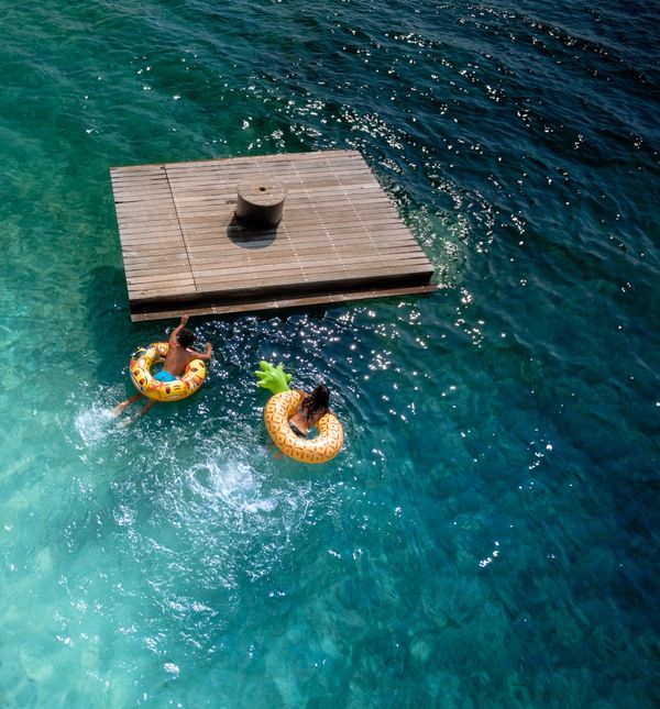 Plaža u kampu Šimuni na otoku Pagu