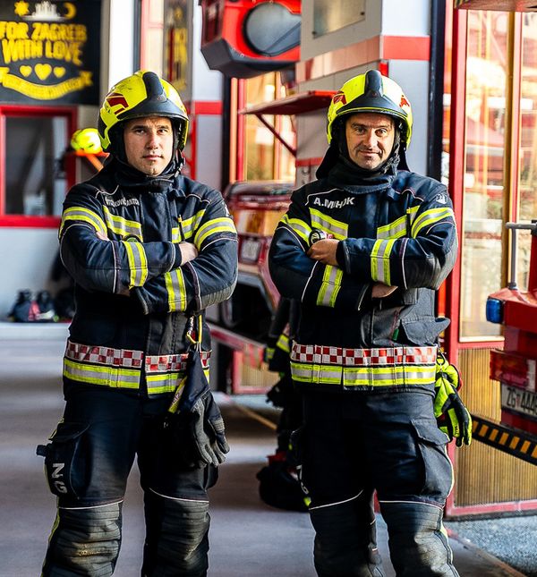 Vatrogasci Anđelko Mihok i Antonio Antolković