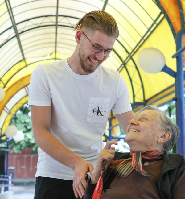 Patrik Matić i baka Marica