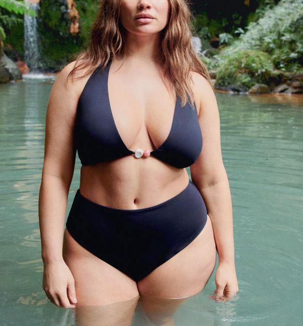 Kupaći kostim s gaćicama visoka struka