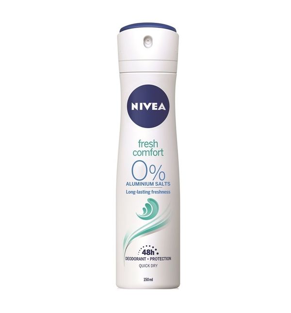 Nivea Fresh Comfort spray, 3,80 eura