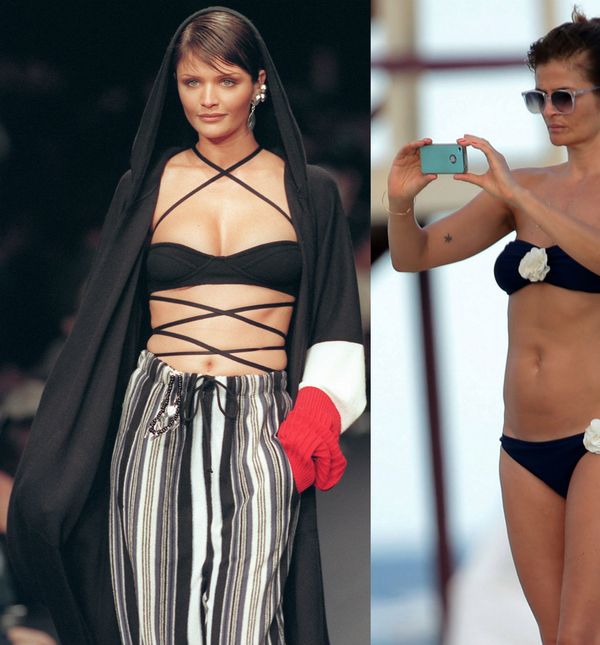 Helena na reviji 1993. godine i na odmoru 2013.