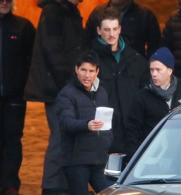 Miles i Tom na setu filma 