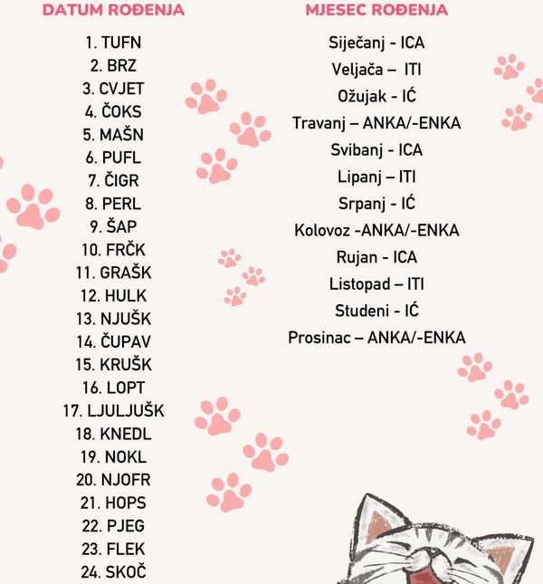 Zabavite se i otkrijte svoje mačje ime