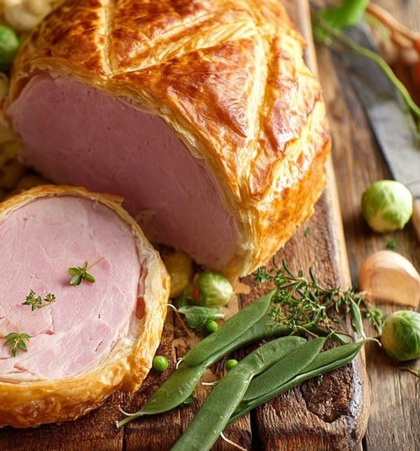 Šunka u lisnatom tijestu