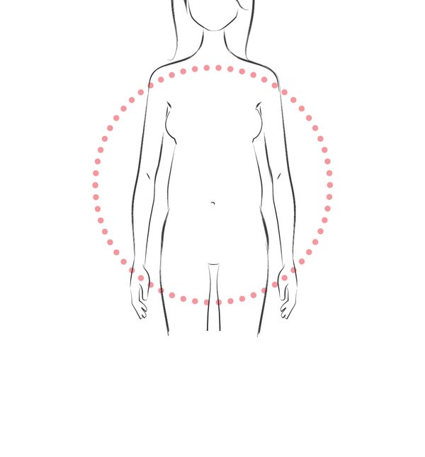 Ovalan oblik tijela ili jabuka