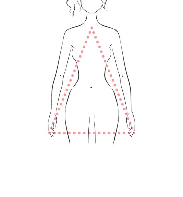 Trokutast oblik tijela ili kruška