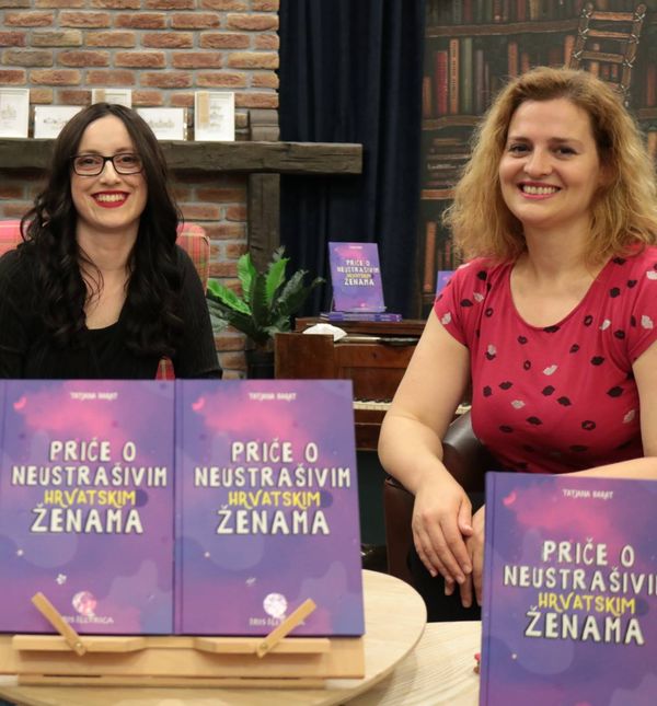 Alis Marić, autorica knjige Tatjana Barat i urednica knjige Ivana Glavaš Bakija