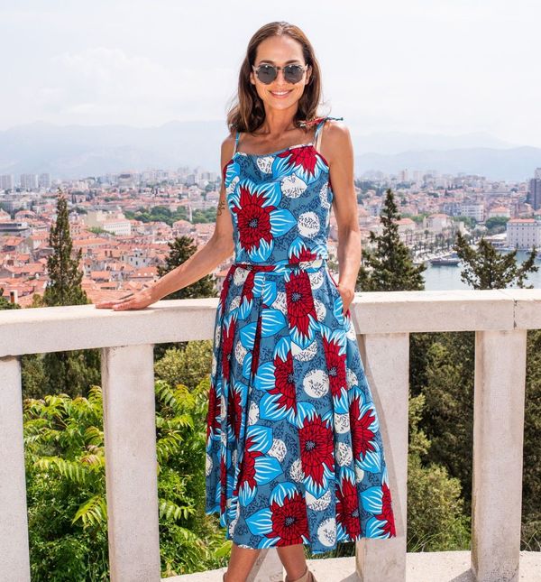 Fani Čapalija u prozračnoj suknji i topu s potpisom Anamarije Asanović