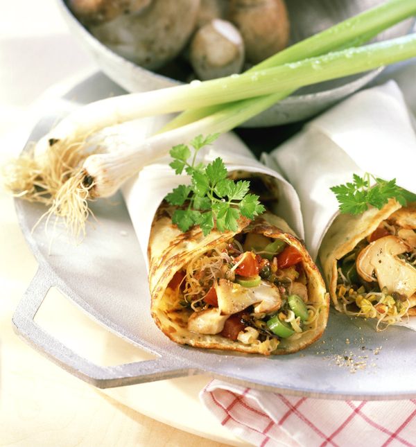 Brze tortilje s gljivama