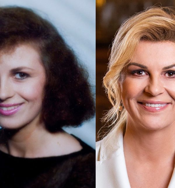 Kolinda Grabar-Kitarović kao brineta i plavuša