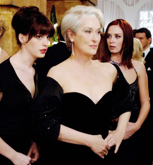 Andy (Anne Hathaway), Miranda (Meryl Streep) i Emily (Emily Blunt)