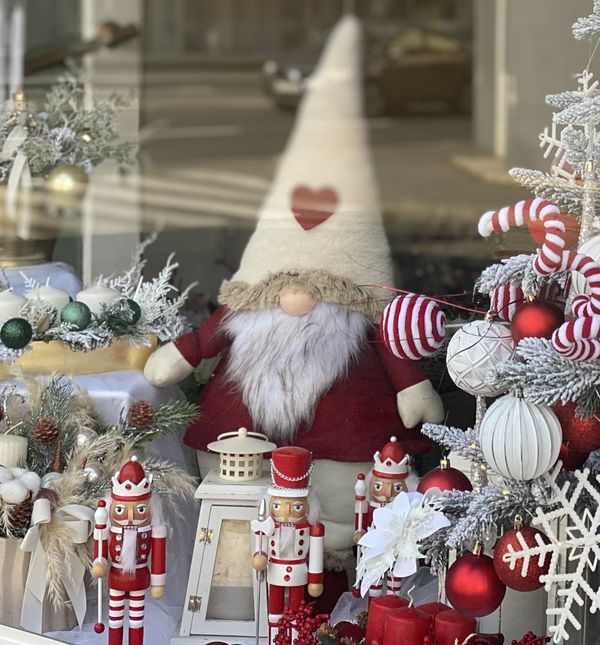 Božićni izlog cvjećarnice Lillian u Osijeku