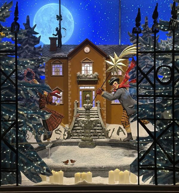 Božićni izlog Saše Šekoranje