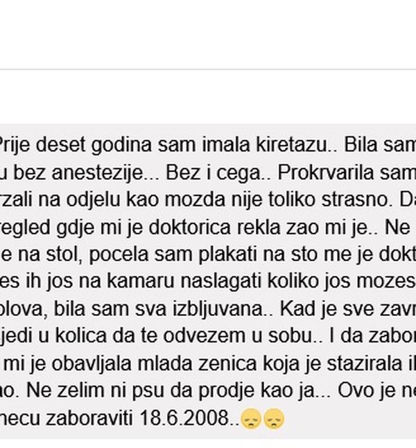 Iskustvo čitateljice portala Zadovoljna.hr s iskustvom kiretaže