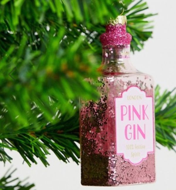 Ukras za drvce u obliku bočice džina