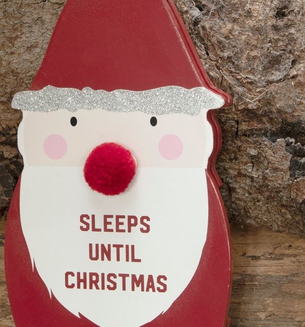 Djed Mraz koji broji dane do Božića