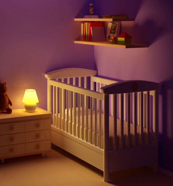 Ilustracija dječjeg krevetića