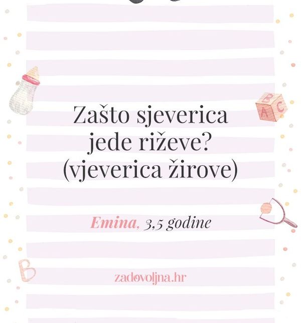 Pitanja i zaključci klinaca na putu do vrtića