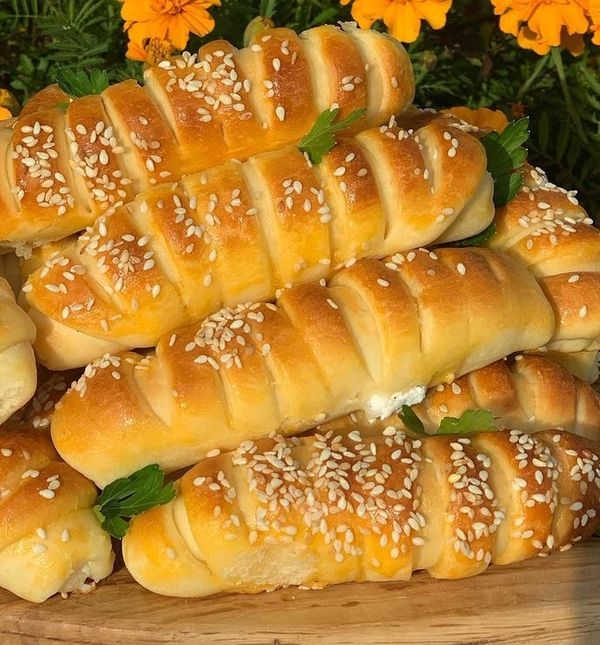 Pamučne kiflice blogerice Vere punjenje su sirom