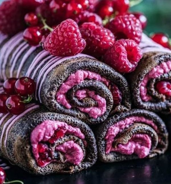 Palačinke s malinom i čokoladom