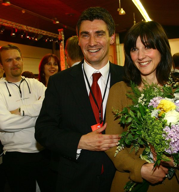 Sanja Musić Milanović i Zoran Milanović 2007. godine