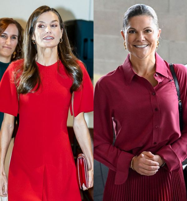Kraljica Letizia i princeza Victoria u crvenim kombinacijama