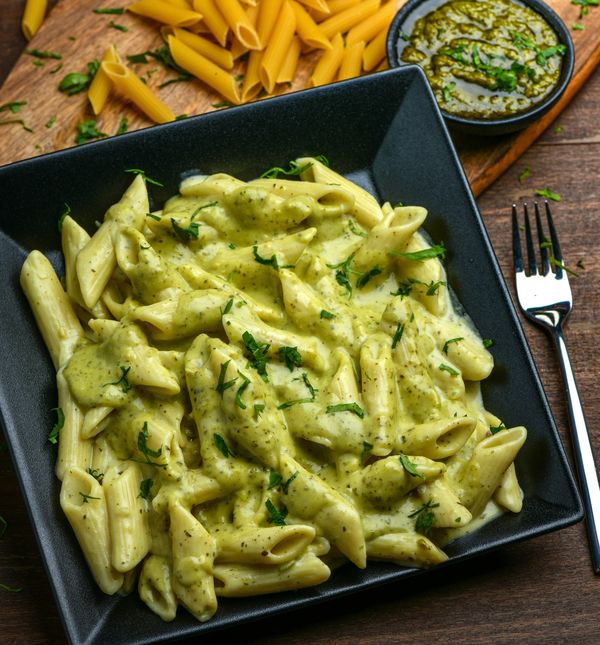 Kremsta tjestenina sa špinatom