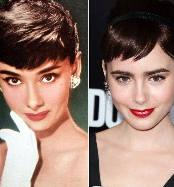 Audrey Hepburn i Lily Collins