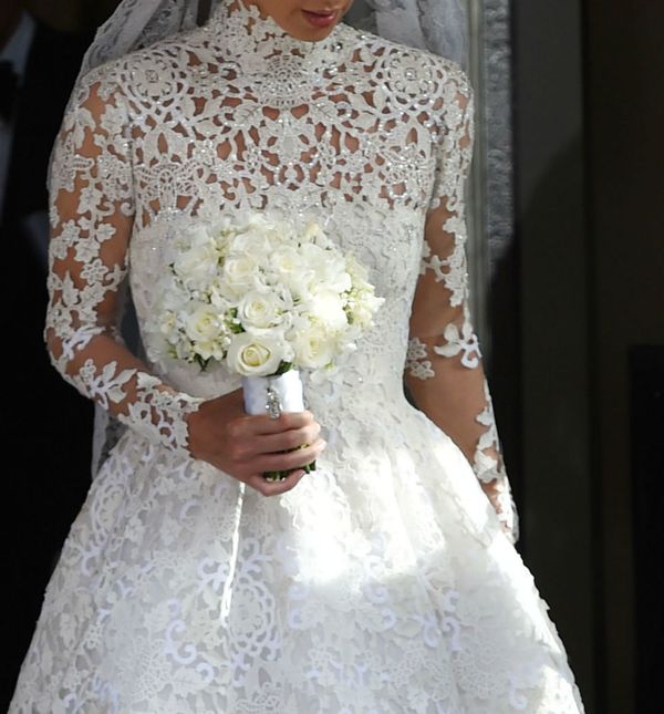 Nicky Hilton u vjenčanici s visokim ovratnikom modne kuće Valentino