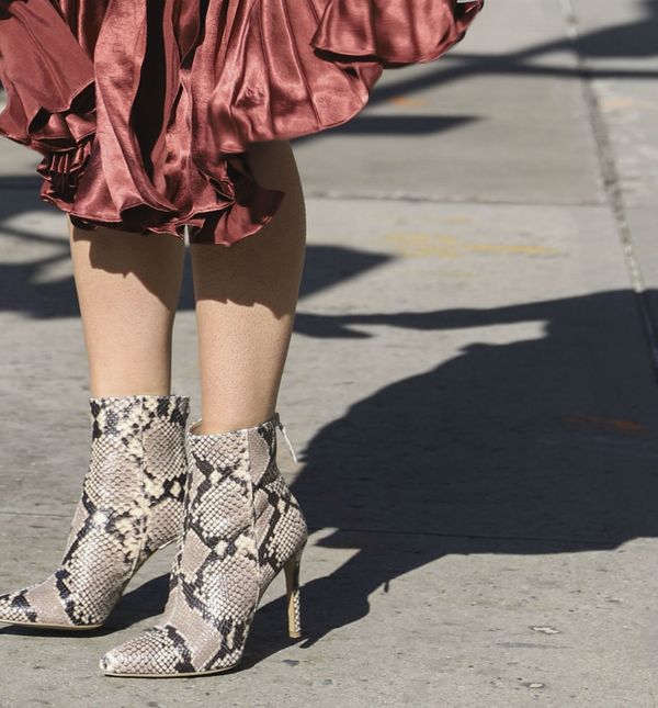 Gležnjače sa zmijskim uzorkom ostavljaju dojam luksuza i finoće
