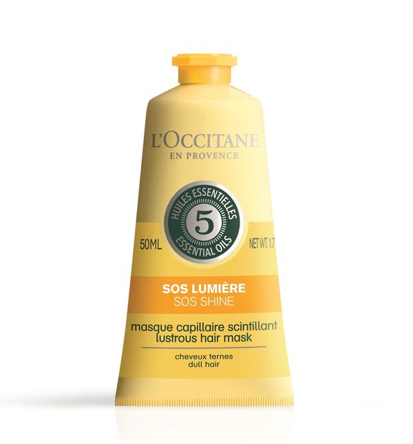 L'Occitane SOS maska za sjaj kose obogaćena s 5 esencijalnih ulja, ekstraktom limuna i šećerne trske, 96,40 kn
