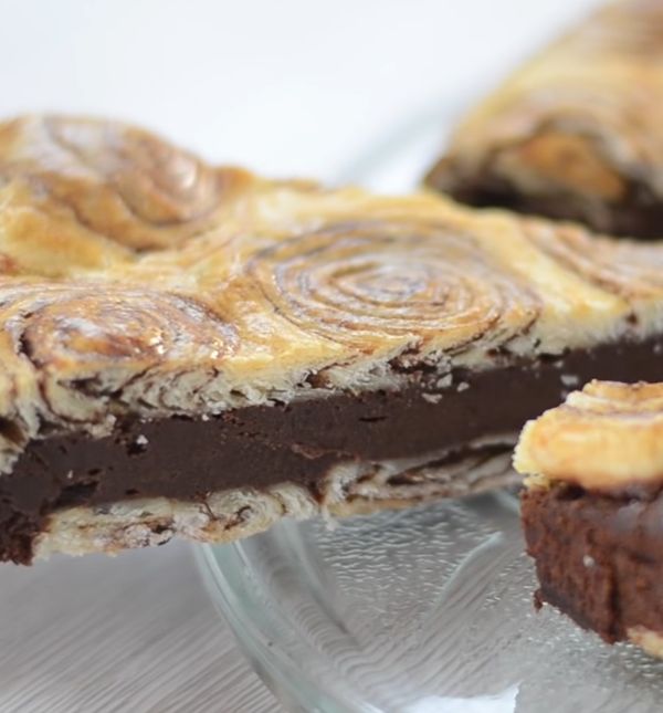 Uvrnuta čokoladna pita