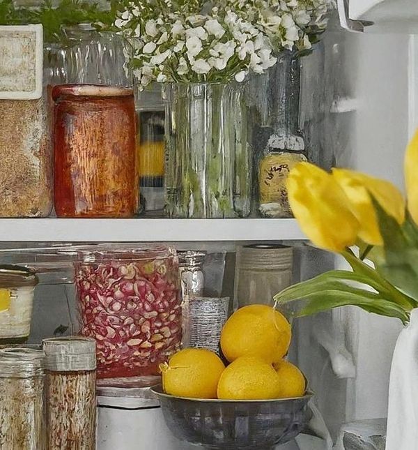 Dekorirana unutrašnjost hladnjaka