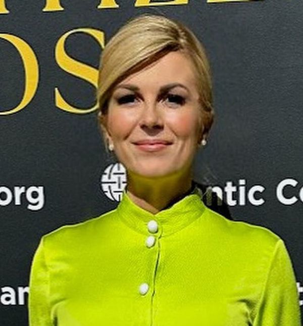 Kolinda Grabar-Kitarović u haljini brenda Edeline Lee u New Yorku