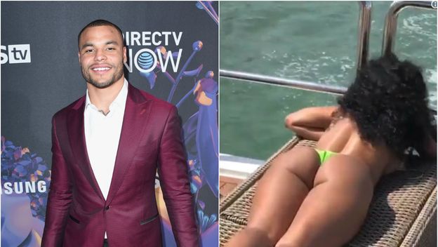 Dak Prescott na jahti s polugolim djevojkama (AFP/Instagram)