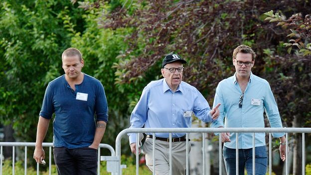 Rupert, Lachlan i James Murdoch (Foto: Getty Images)