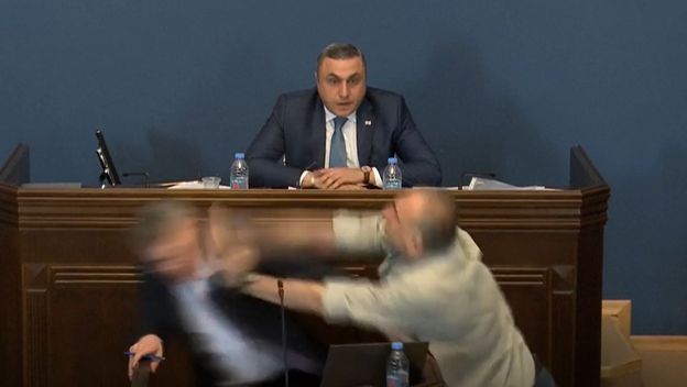 Tučnjava u gruzijskom parlamentu