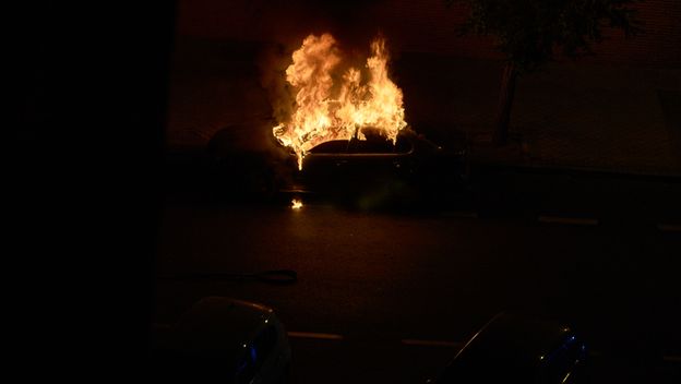 Zapalio se auto na Trešnjevki