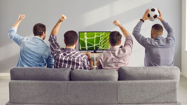 Nogomet na televiziji, ilustracija