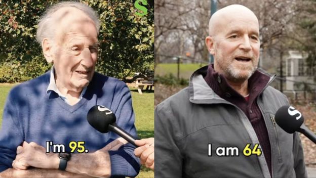 Starac i stariji čovjek kako odgovaraju na pitanja